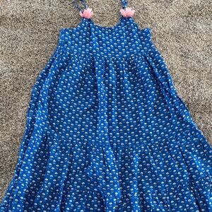 Mini Boden Blue Floral Kids Casual Dress size 12